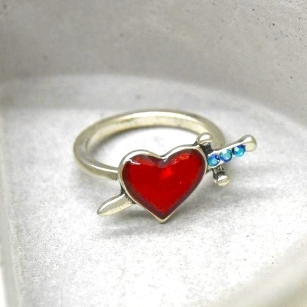 Heart and Dagger Ring